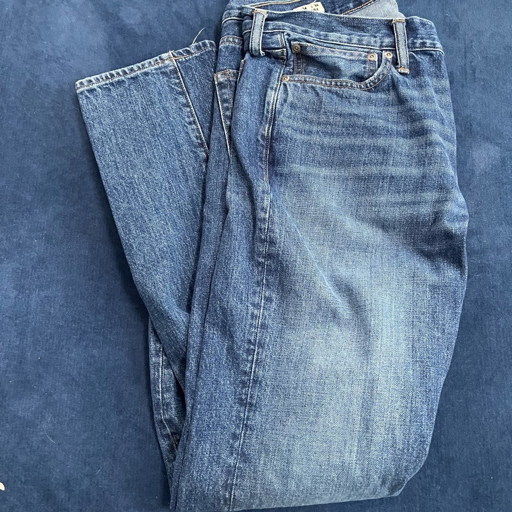 J. Crew Men's Straight Blue Jeans